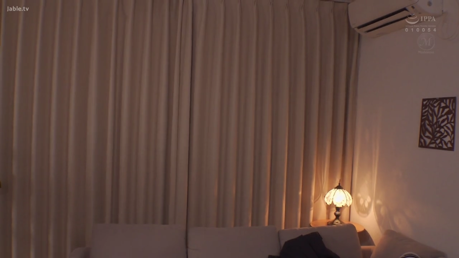 严肃 · 站立 · 台灯 · 客厅 · 职业装 · 拉扯