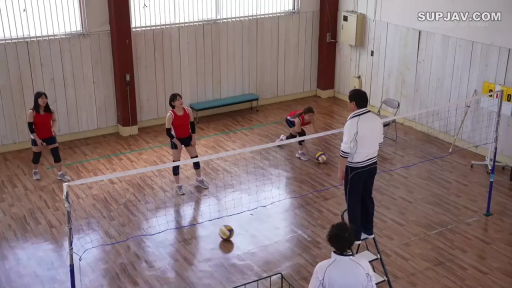 角色扮演 · 站立 · 自然 · 远景 · 排球 · 运动服 · 体育馆 · 运动