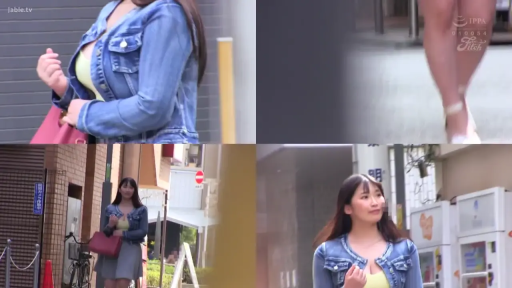 中景 · 街道 · 自然微笑 · 漫步 · 步行 · 街拍风格 · 红色手提包 · 牛仔外套配短裙