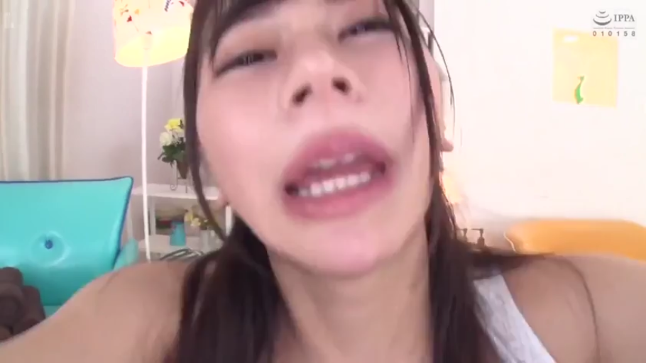 Indoor · Bend over · Close-up of the face · White camisole