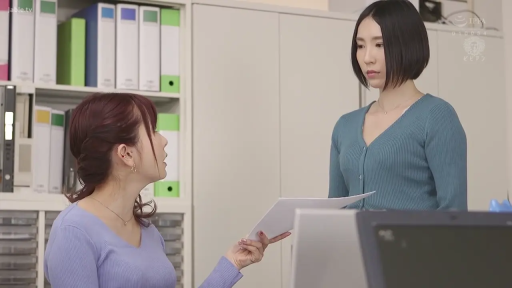 严肃 · 办公室 · 中景 · 针织衫 · 文件夹 · 职场 · 递交文件 · 坐立