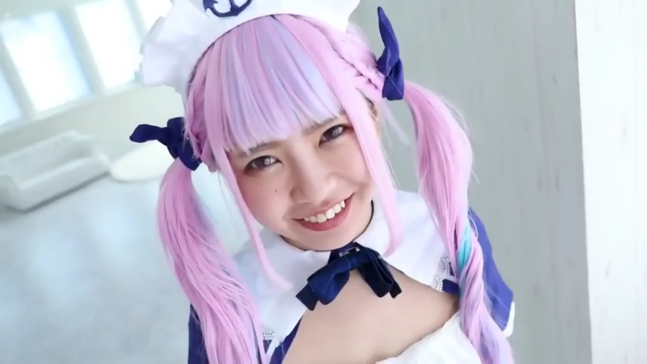 室内 · 微笑 · メイド服 · 注视镜头 · 头部特写 · 假发 · Cosplay · 正面直视