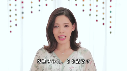 微笑 · 面部特写 · 正面站立 · 自我介绍 · 室内背景 · 心形项链 · 碎花雪纺衫 · 30岁女性