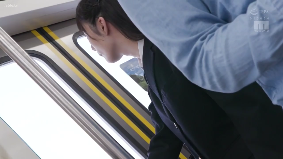 俯身 · 平静 · 扶手 · 职业装 · 乘车 · 痴汉 · 侧脸 · 电车