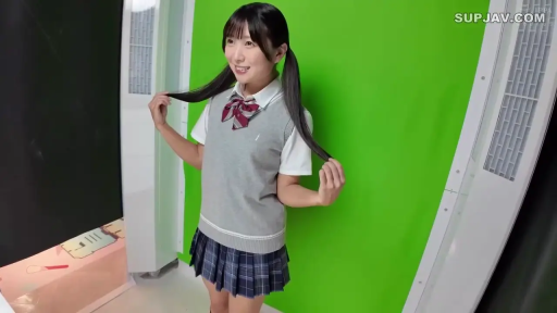 全身 · 站立 · 微笑 · JK制服 · 影棚 · 抓辫子