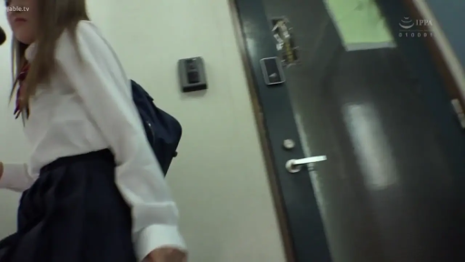 楼梯间 · 露底 · 偷窥视角 · 行走 · JK制服 · 裙底特写 · 学生包