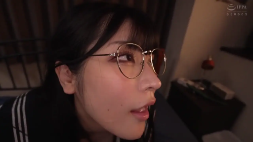 Close-up of the face · Bedroom · Hazy · Gaze · Tilt head back · Sailor suit · 黑发 · 圆框眼镜