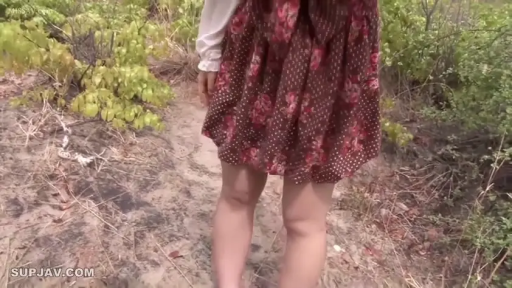 Stand · Outdoor · Leg close-up · Floral dress