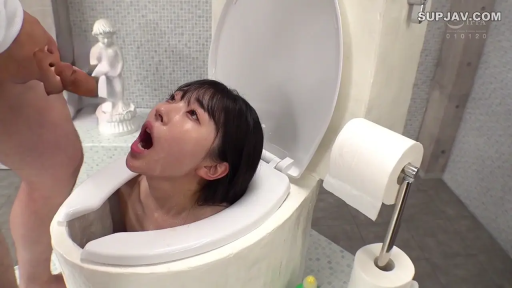 面部 · 全裸 · 口交 · 仰头 · 张嘴 · 衛生間 · 馬桶 · 猎奇