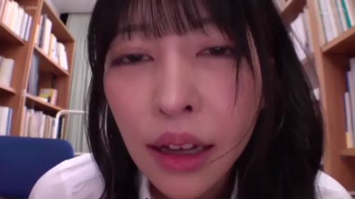 white shirt · Library · Extreme close-up of the face · Lean forward