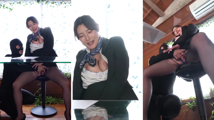 愉悦 · 办公室 · 马赛克 · 办公桌 · 私处特写 · 指交 · 职业装 · 开腿坐姿