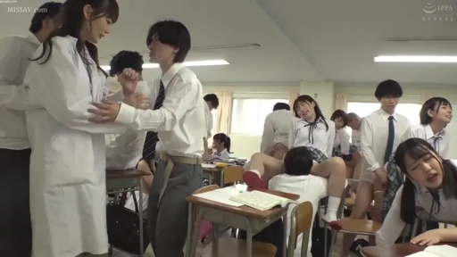 校服 · 教室 · 角色扮演 · 销魂 · 全景 · 課桌 · 開腿 · 亂交