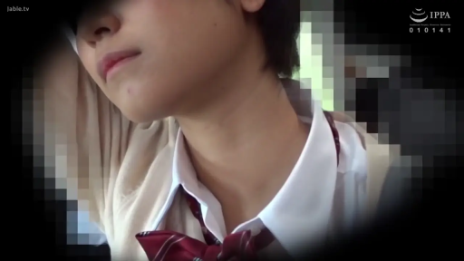 坐姿 · 校服 · 胸部特写 · 车内 · 红色领结 · 被偷拍 · 侧边马赛克